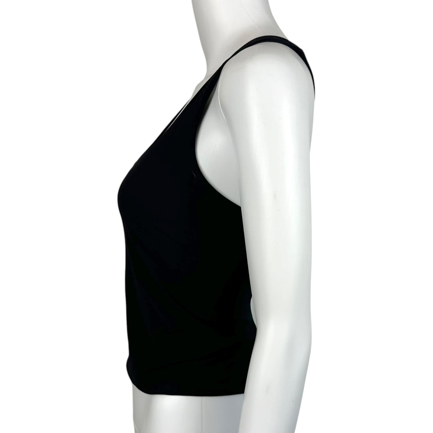 Versace Classic Black Rhinestone & Multicolor Embroidered Crop Tank