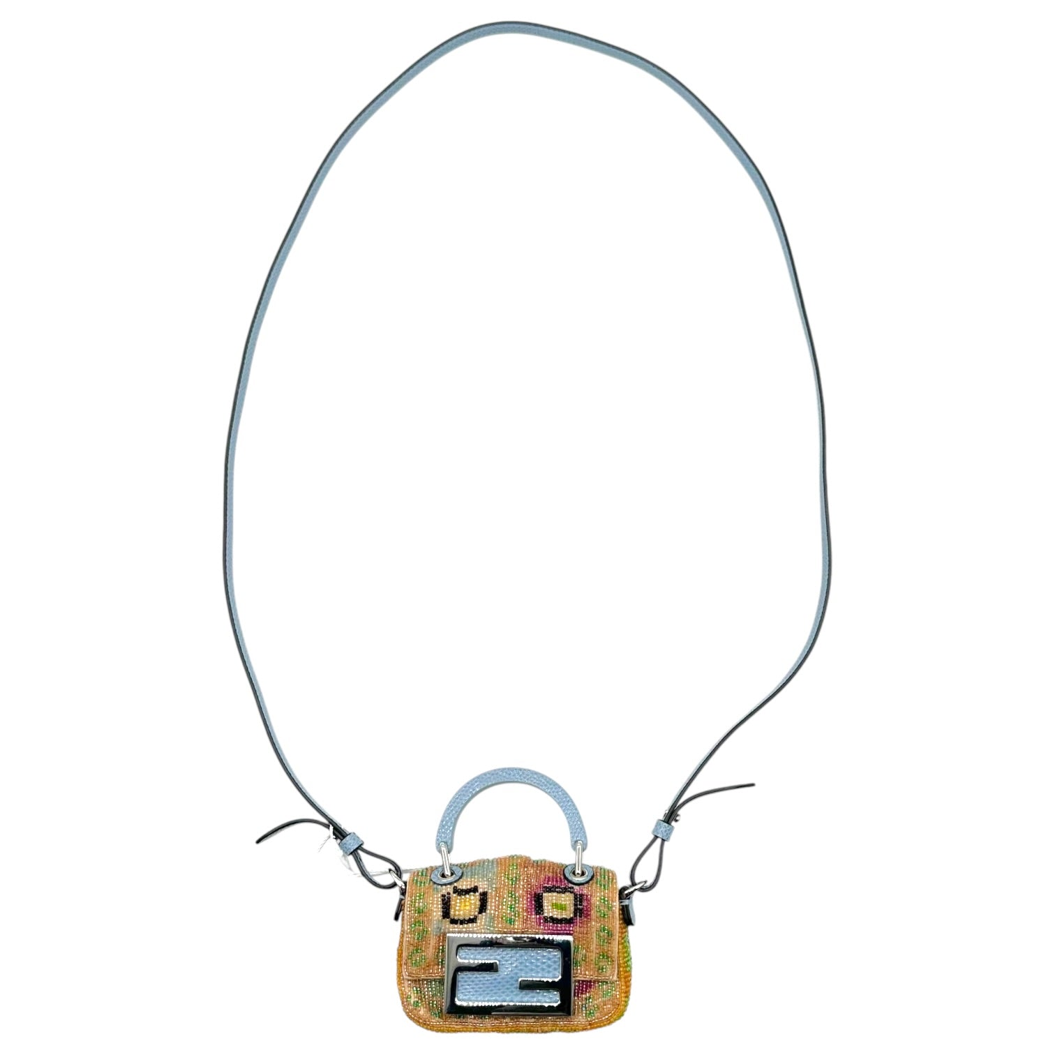 Fendi Micro Baguette Bag Multicolor Beaded Design