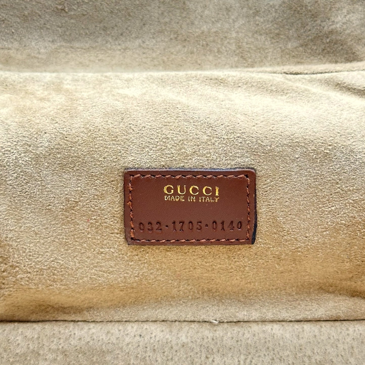 Gucci Brown Suede Horsebit Vanity Bag