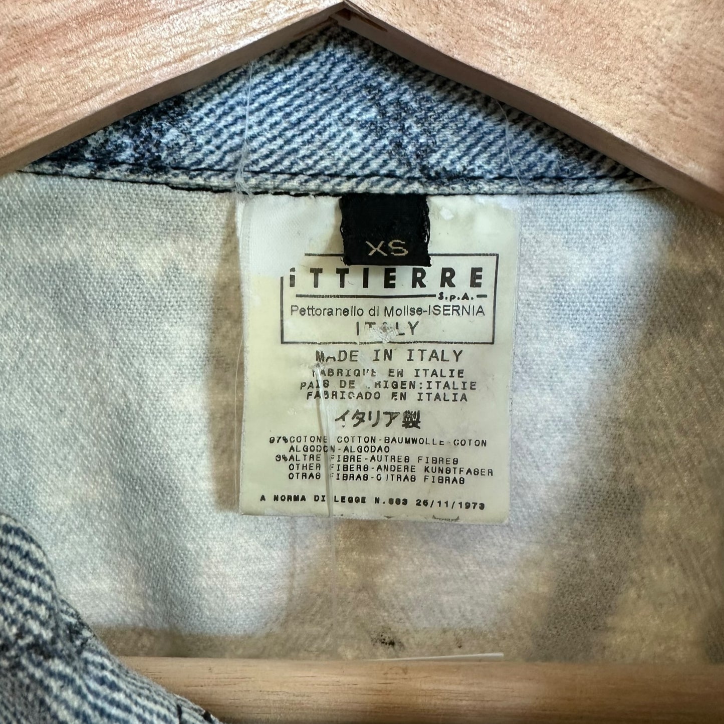 Just Cavalli Roberto Cavalli Blue Tiger Print Denim Jacket
