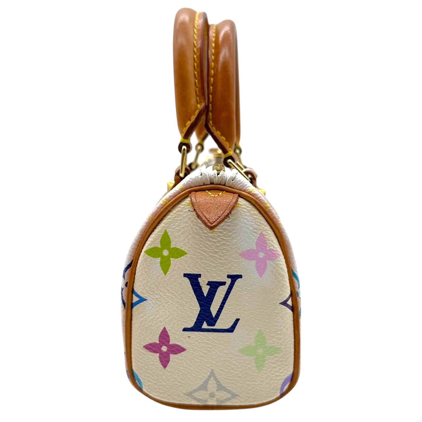 Louis Vuitton White Murakami Multicolor Mini Speedy Bag