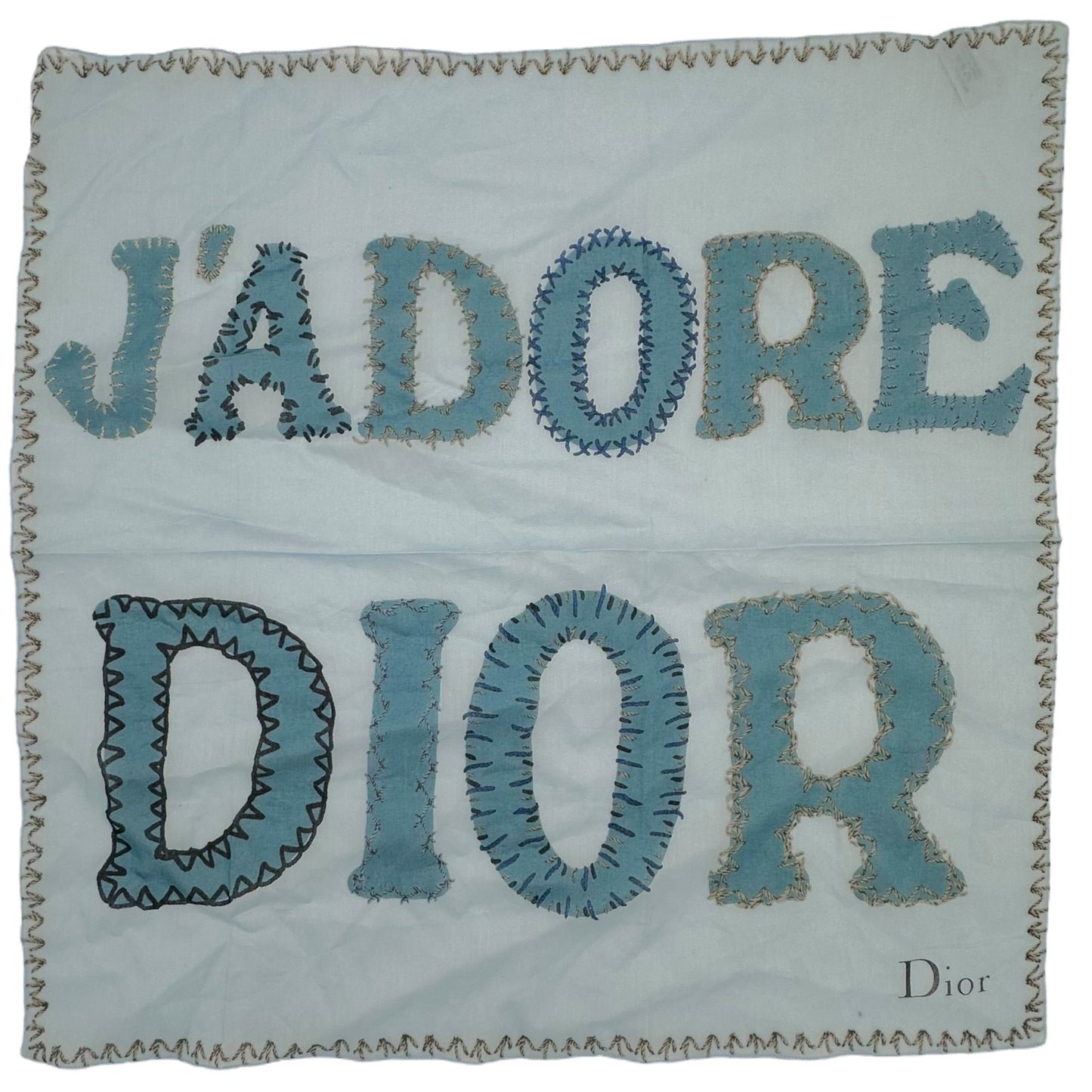 Dior Jadore Dior Blue Cotton Scarf