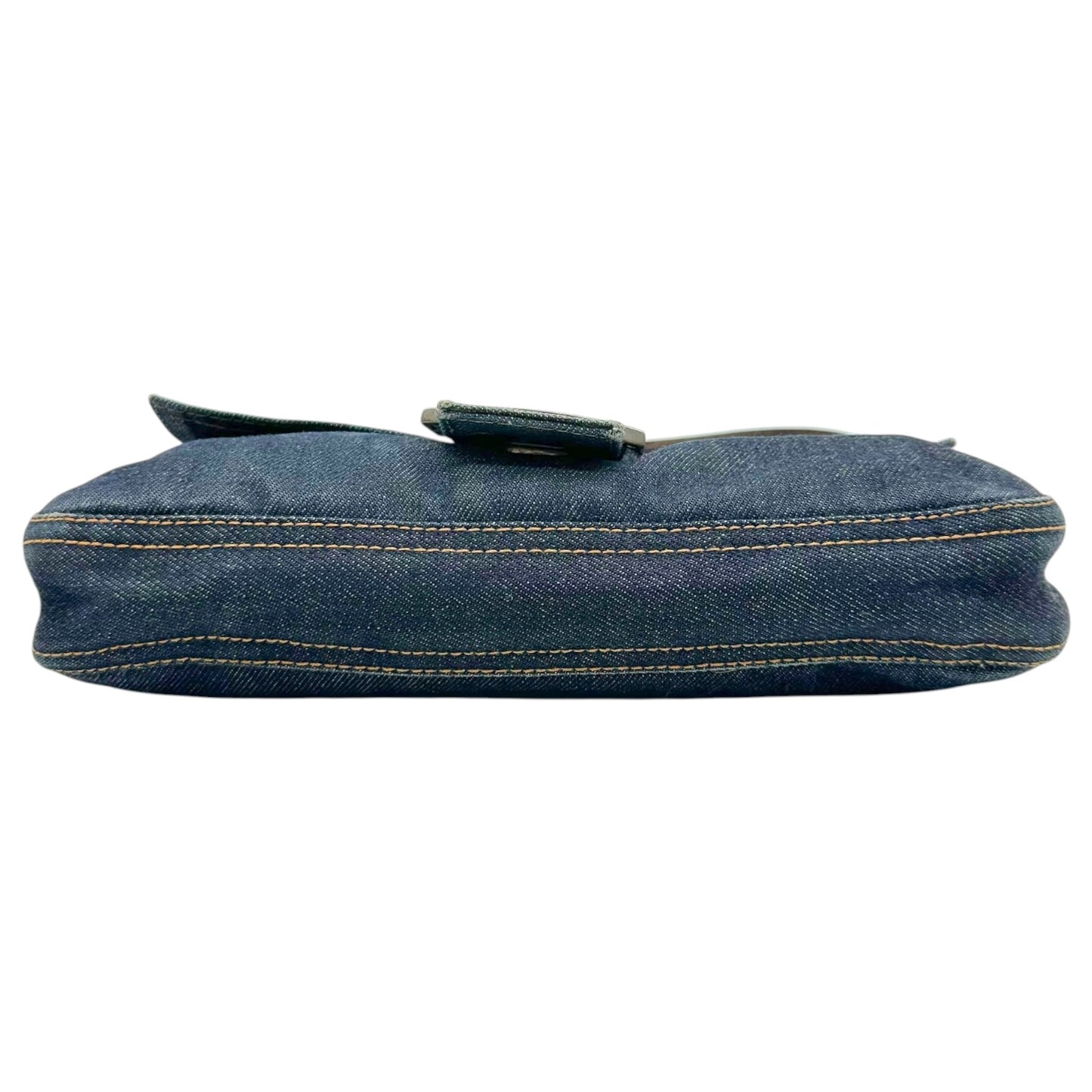 Fendi Dark Wash Denim Baguette Bag