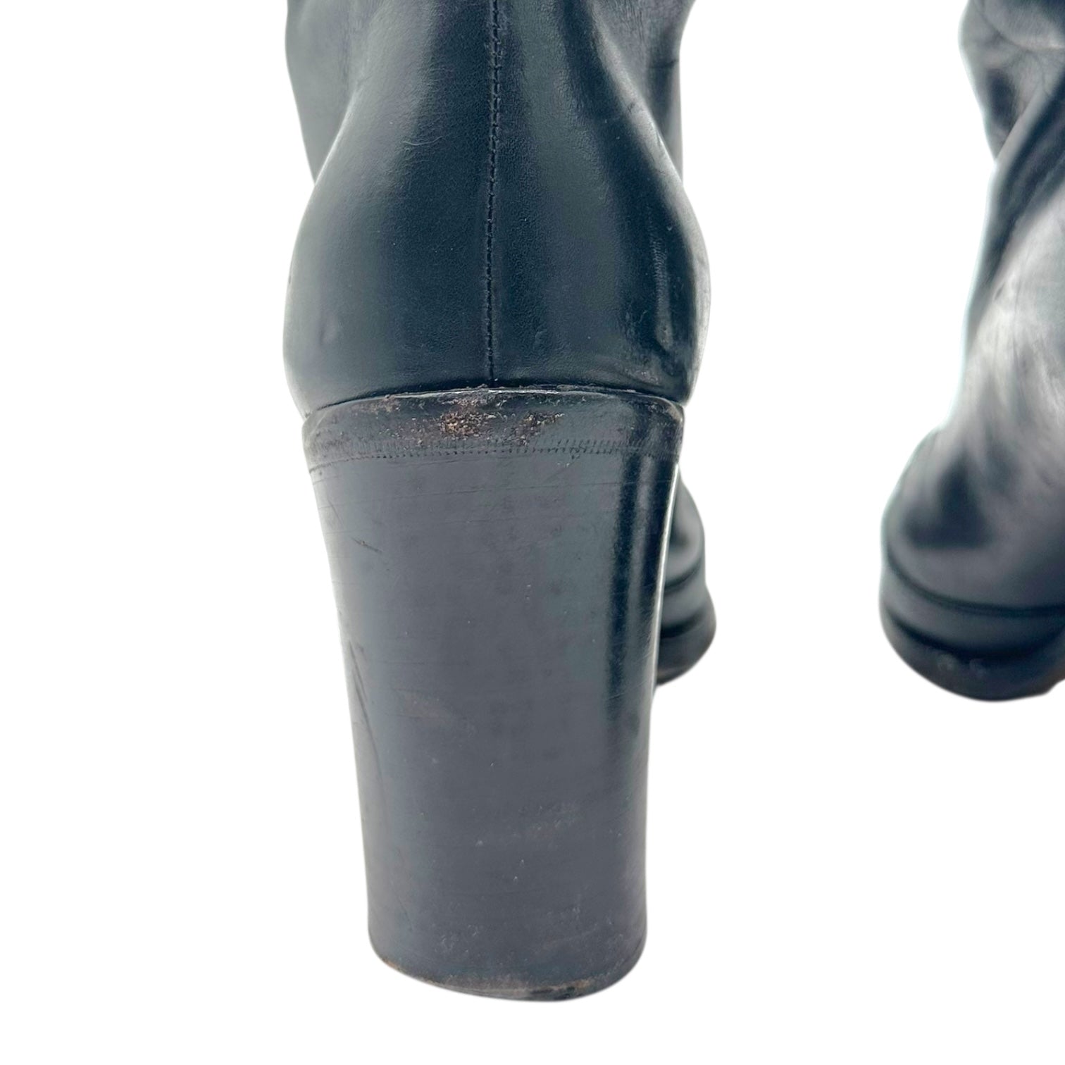 Dolce & Gabbana A/W 2006 Black Leather Heeled 'Western' Boots - Outfit Repeater