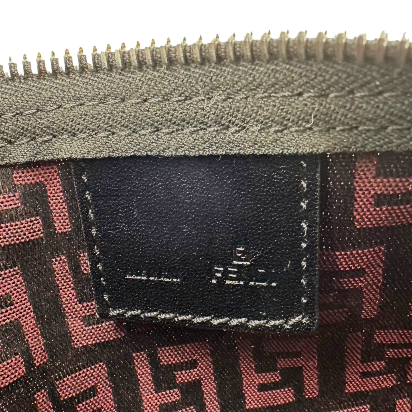 Fendi Red & Black Zucchino Monogram Pochette Bag - Outfit Repeater