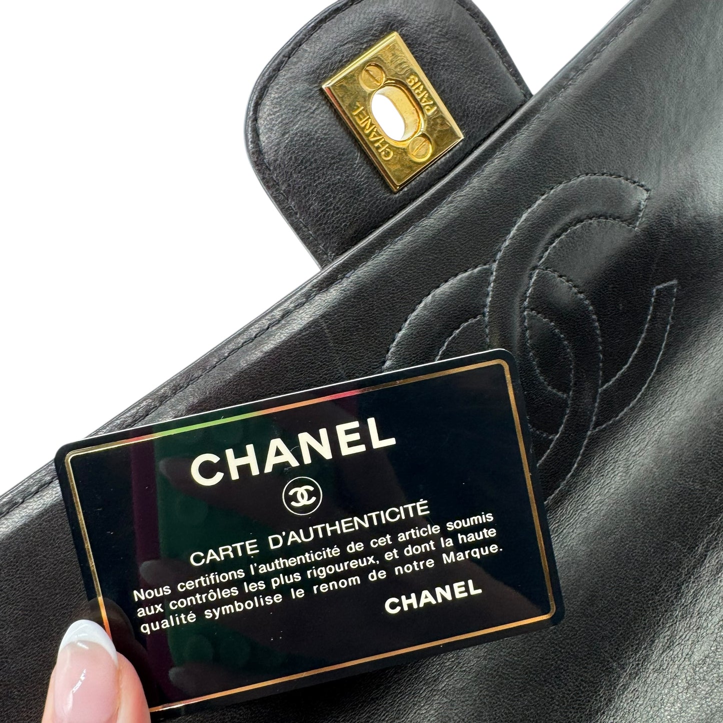Chanel Black Matelasse Lambskin Kelly Top-Handle Parent Bag 1994-1996 - Outfit Repeater