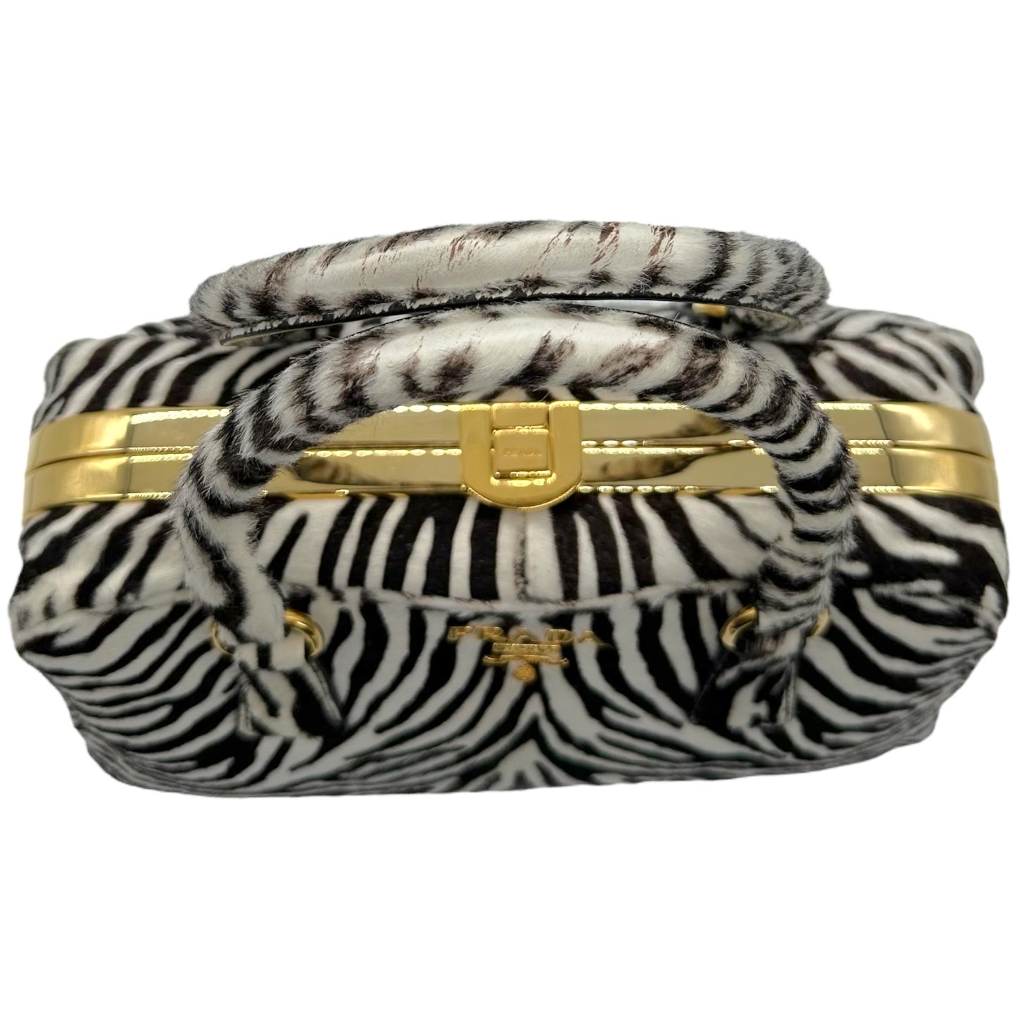 Prada Zebra Print Ponyhair Bowler Bag RARE - Outfit Repeater