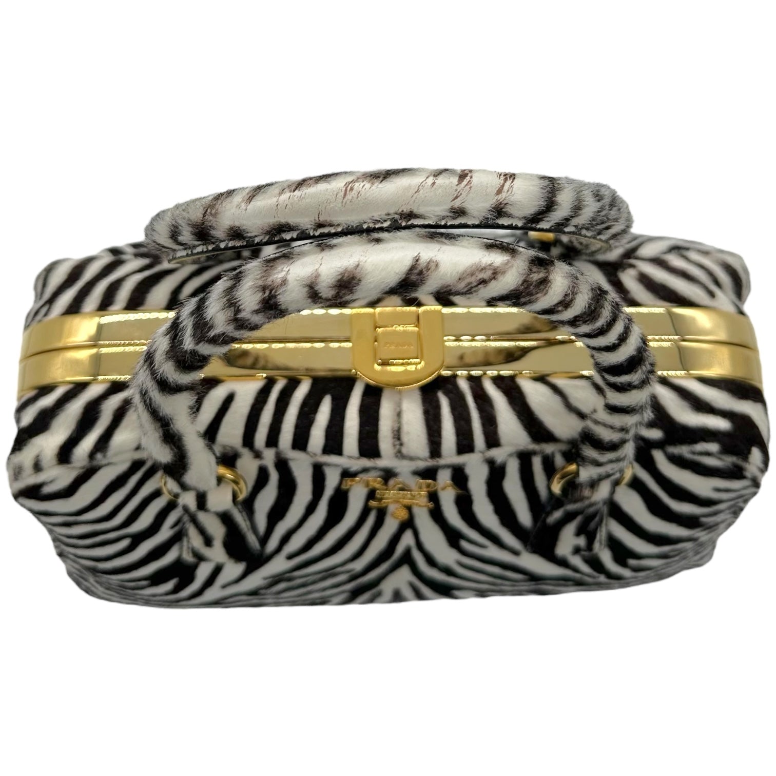 Prada Zebra Print Ponyhair Bowler Bag RARE - Outfit Repeater