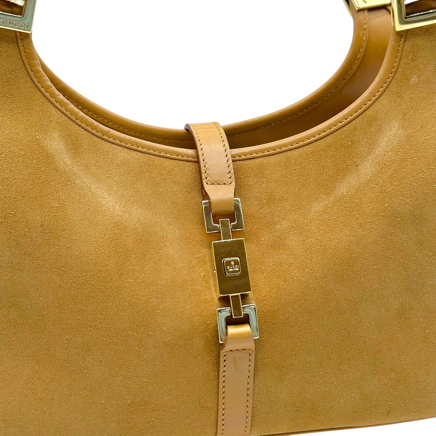 Gucci Tan Suede & Leather Mini Jackie Bag