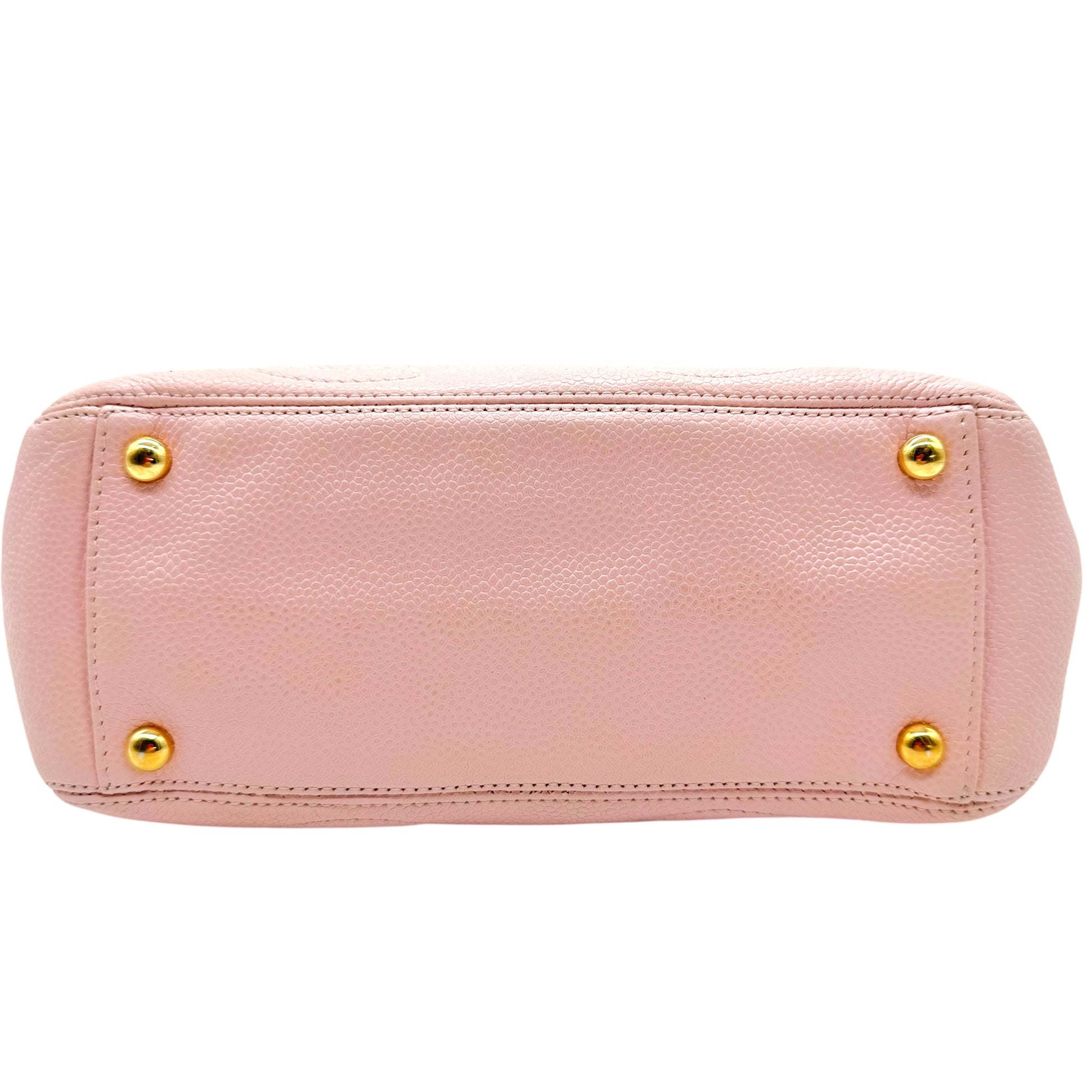 Chanel Pink Caviar Leather Triple CC Logo Mini Bag 2004-05 - Outfit Repeater