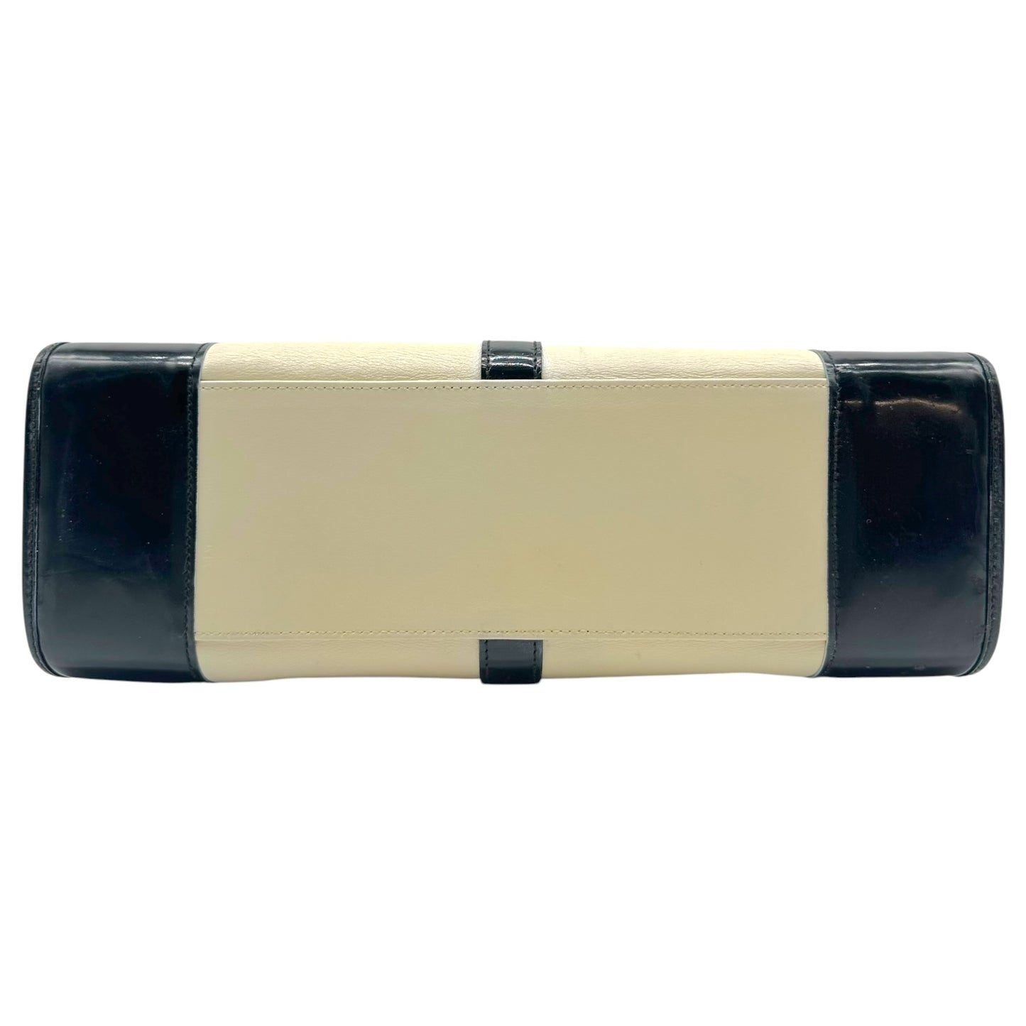 Gucci Black & Ivory Patent Leather Jackie Bag