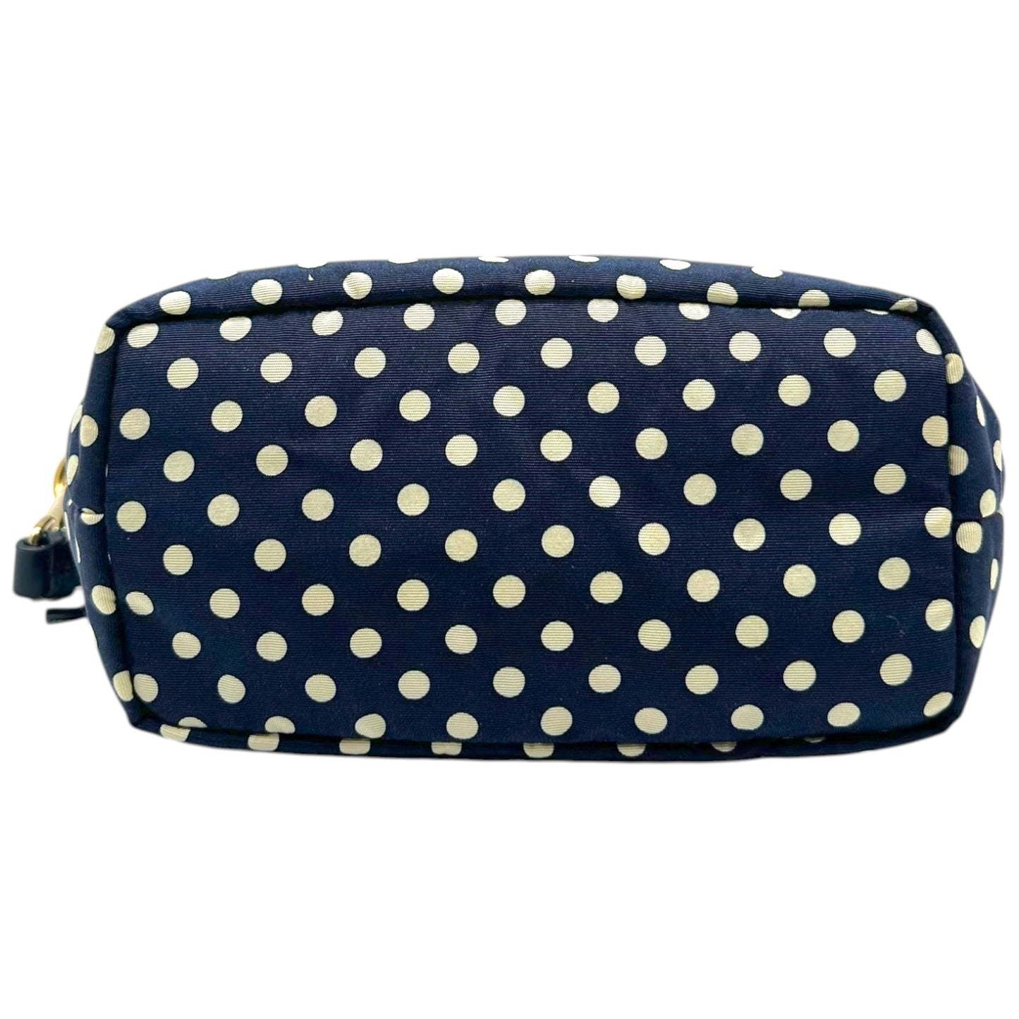 Miu Miu Polka Dot Print Pochette Bag Navy Blue White