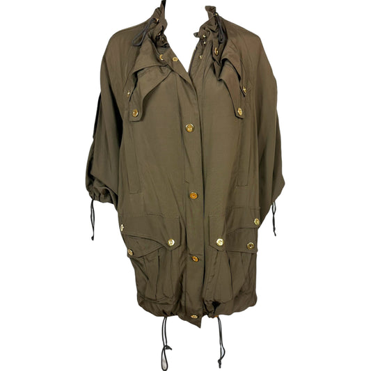 Gucci Military Style Khaki Green Dolman Sleeve Jacket