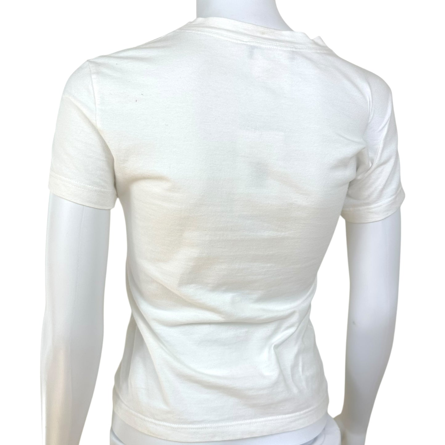 Christian Dior S/S 2003 J'Adore Dior Suede Patchwork T-Shirt - Outfit Repeater