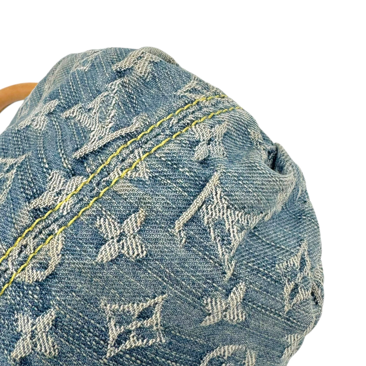 Louis Vuitton Mini Pleaty Handbag Blue Denim
