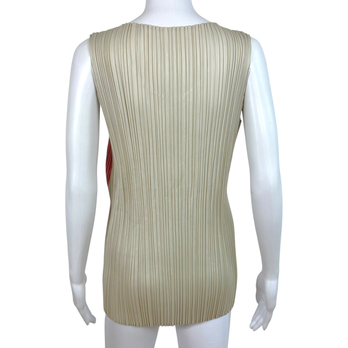 Issey Miyake Pleats Please Pink Parfait Print Pleated Tank Top Sz 5