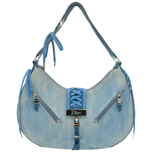Christian Dior Light Wash Denim Admit It Shoulder Bag - Outfit Repeater