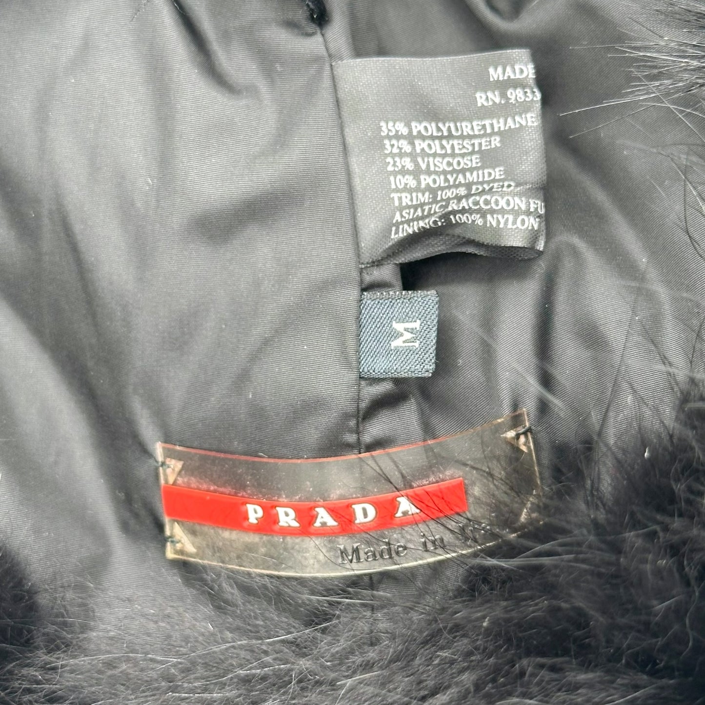 Prada Black Fox Fur Hat