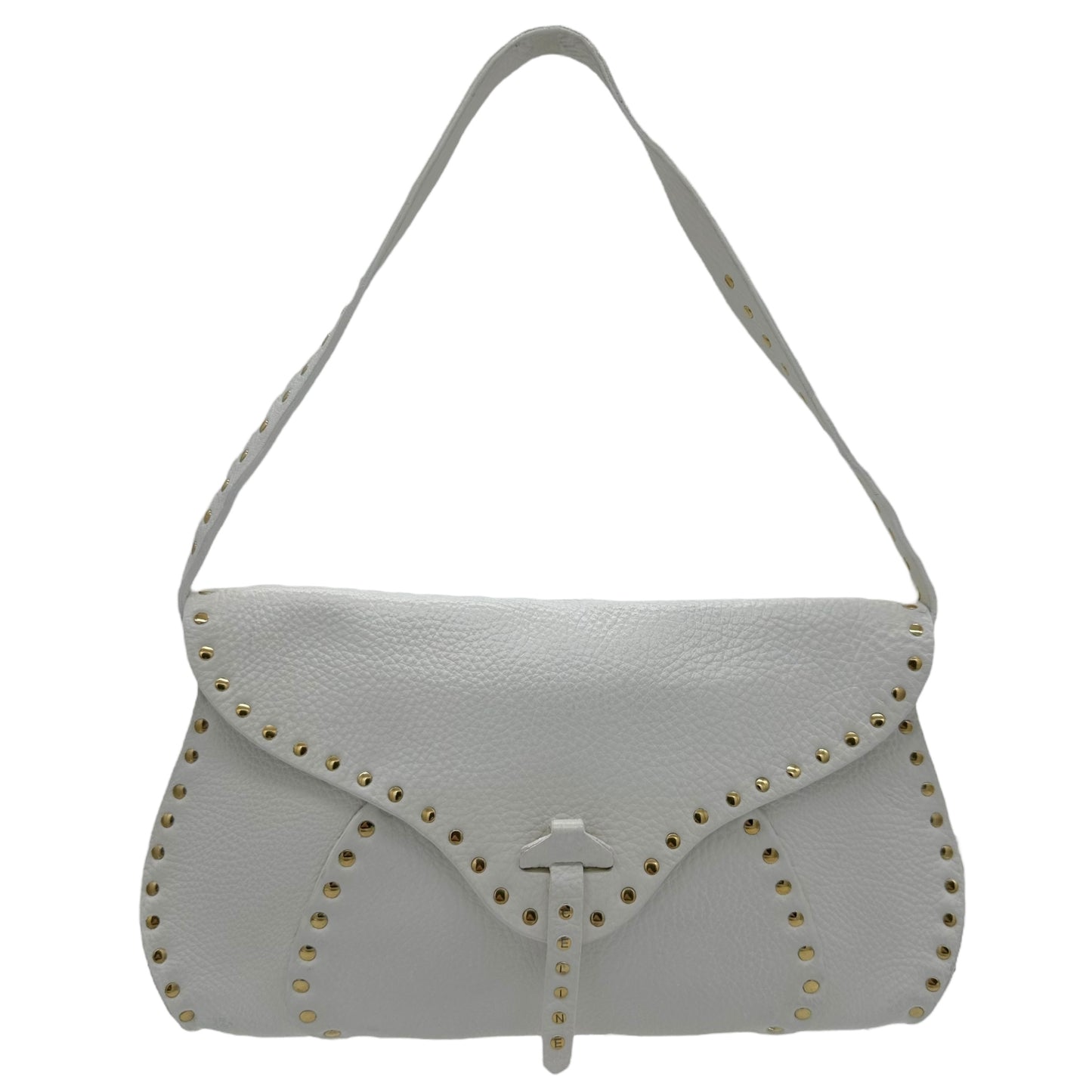 Celine White Studded Poulbot Bag - Outfit Repeater