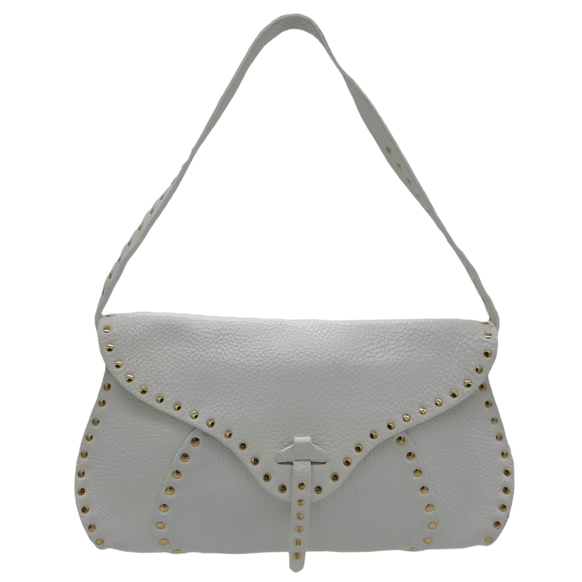 Celine White Studded Poulbot Bag - Outfit Repeater