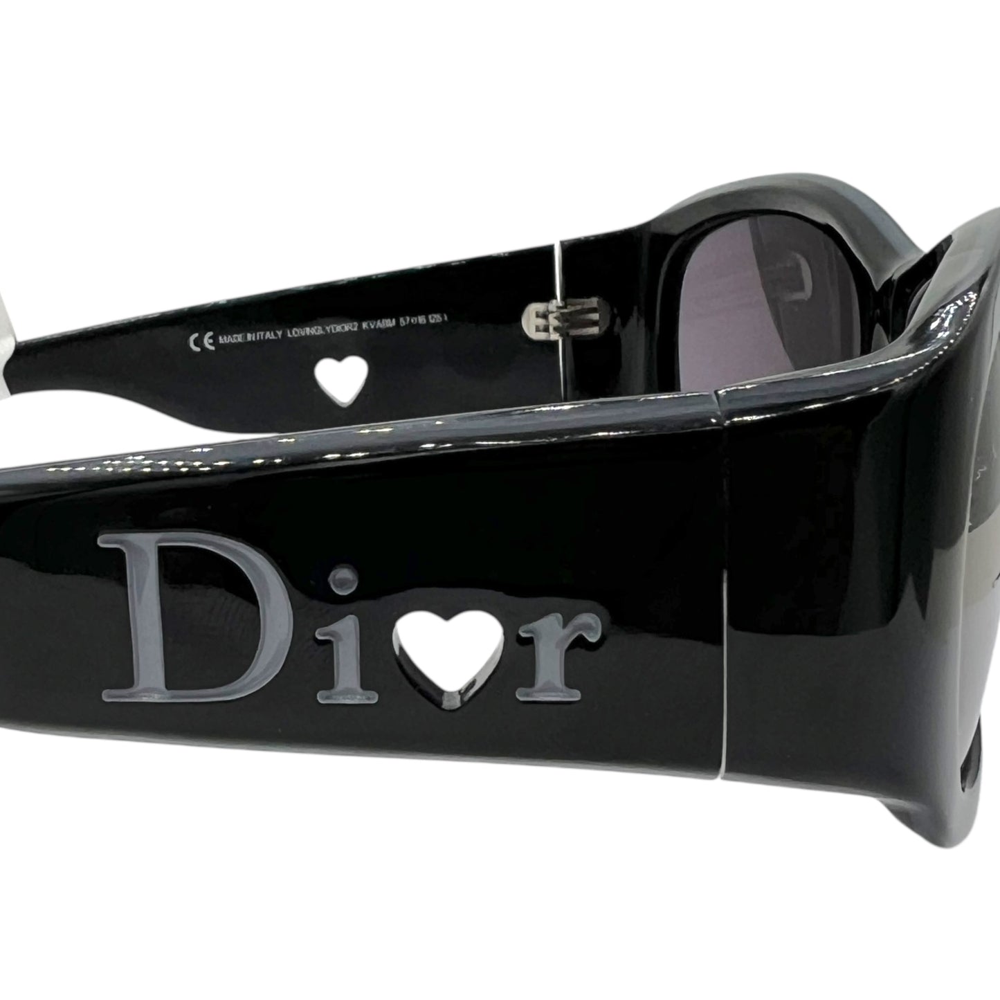 Christian Dior LovinglyDior2 Black Oversized Rectangle Suglasses