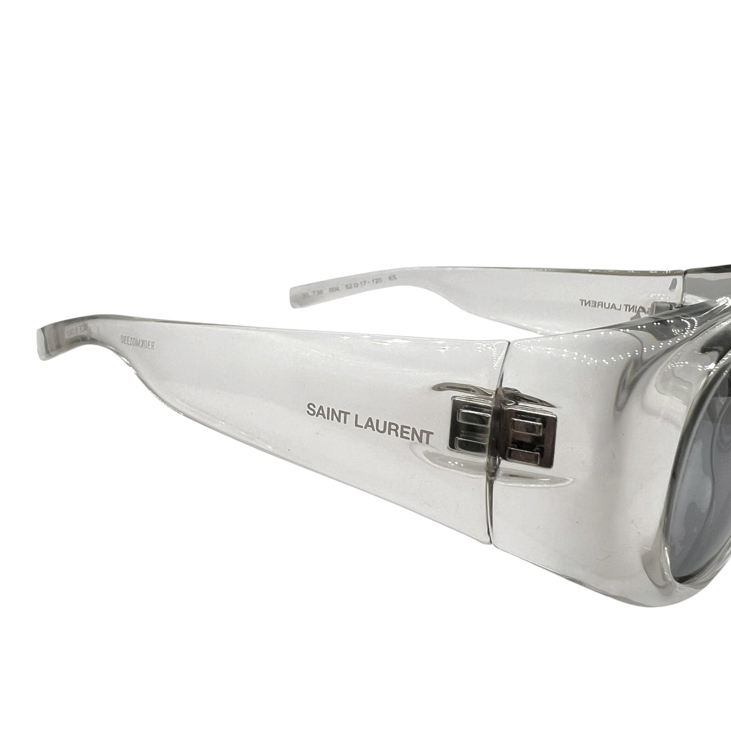 Saint Laurent Paris Clear Oval Sunglasses w/ Case