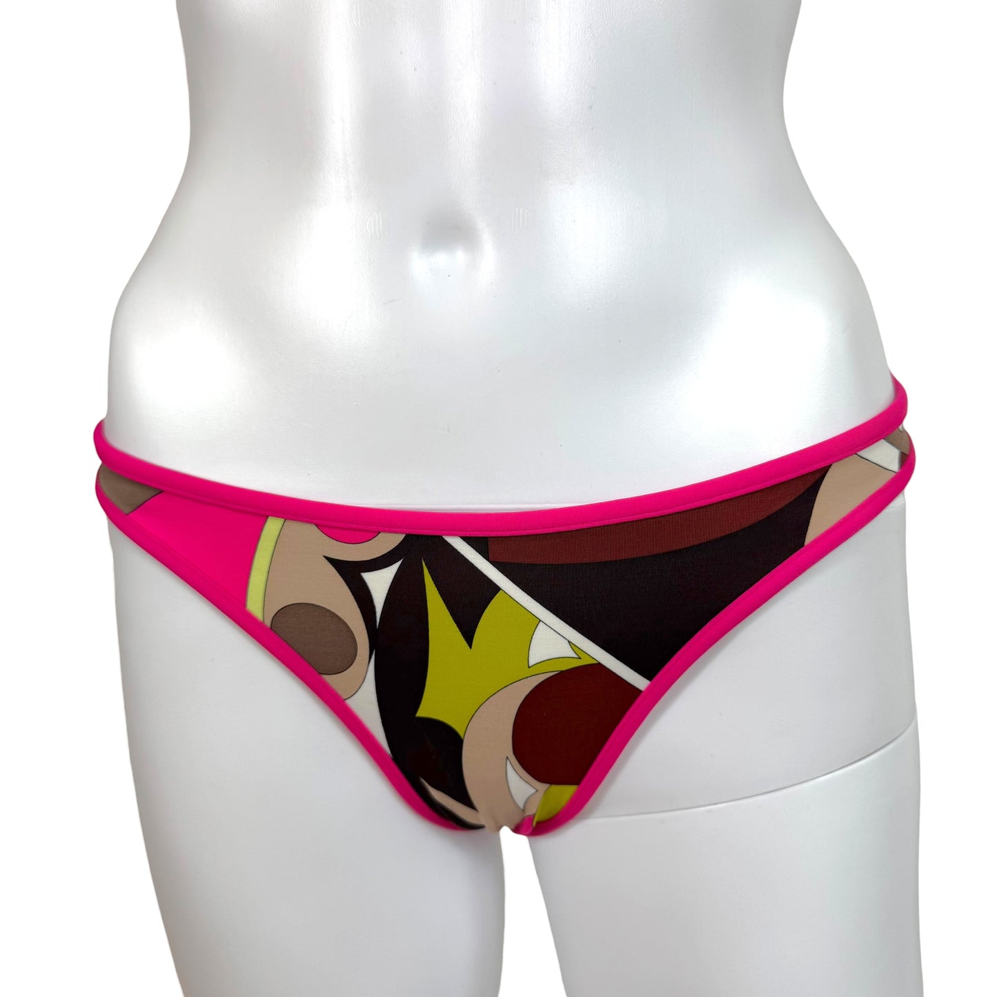 Emilio Pucci Pink & Brown Printed Bikini Set NEW