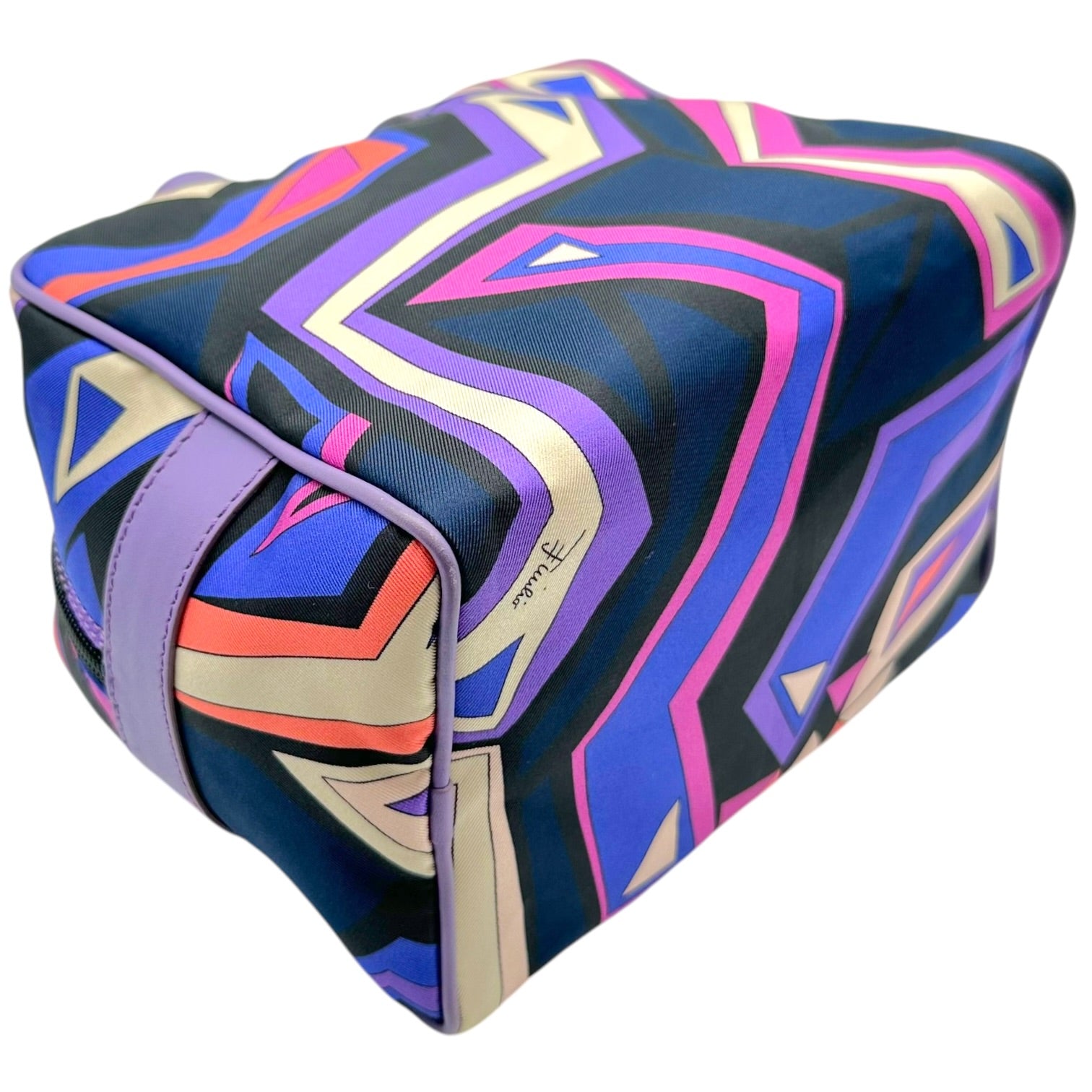 Emilio Pucci Mini Silk Pochette Bag Pink Purple Print