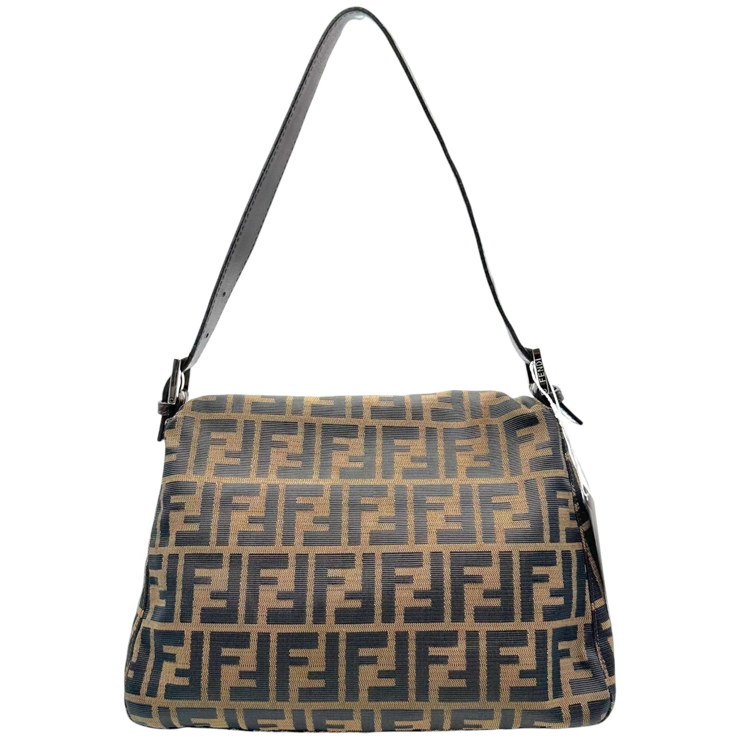 Fendi Brown Zucca Monogram Mama Baguette Bag