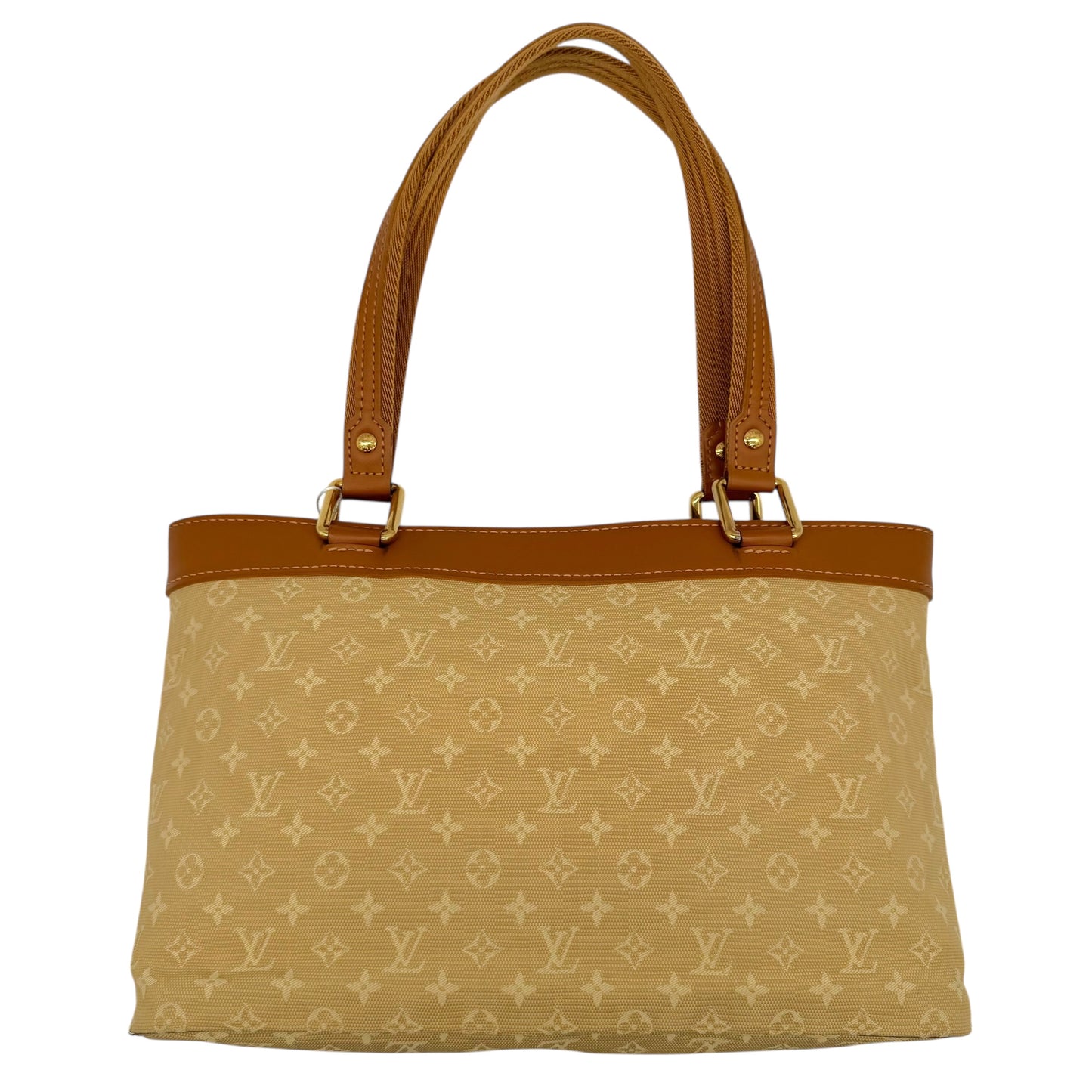 Louis Vuitton Beige Lin Monogram Lucille PM Mini Tote Bag
