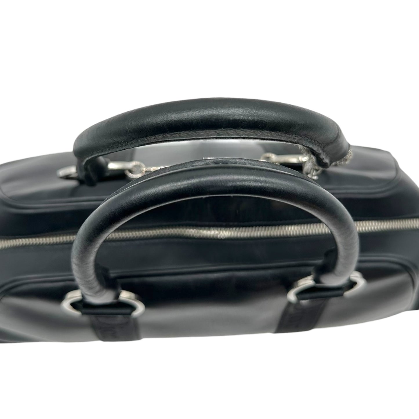 Christian Dior Hardcore Black Leather & Rhinestone 2-Way Bag