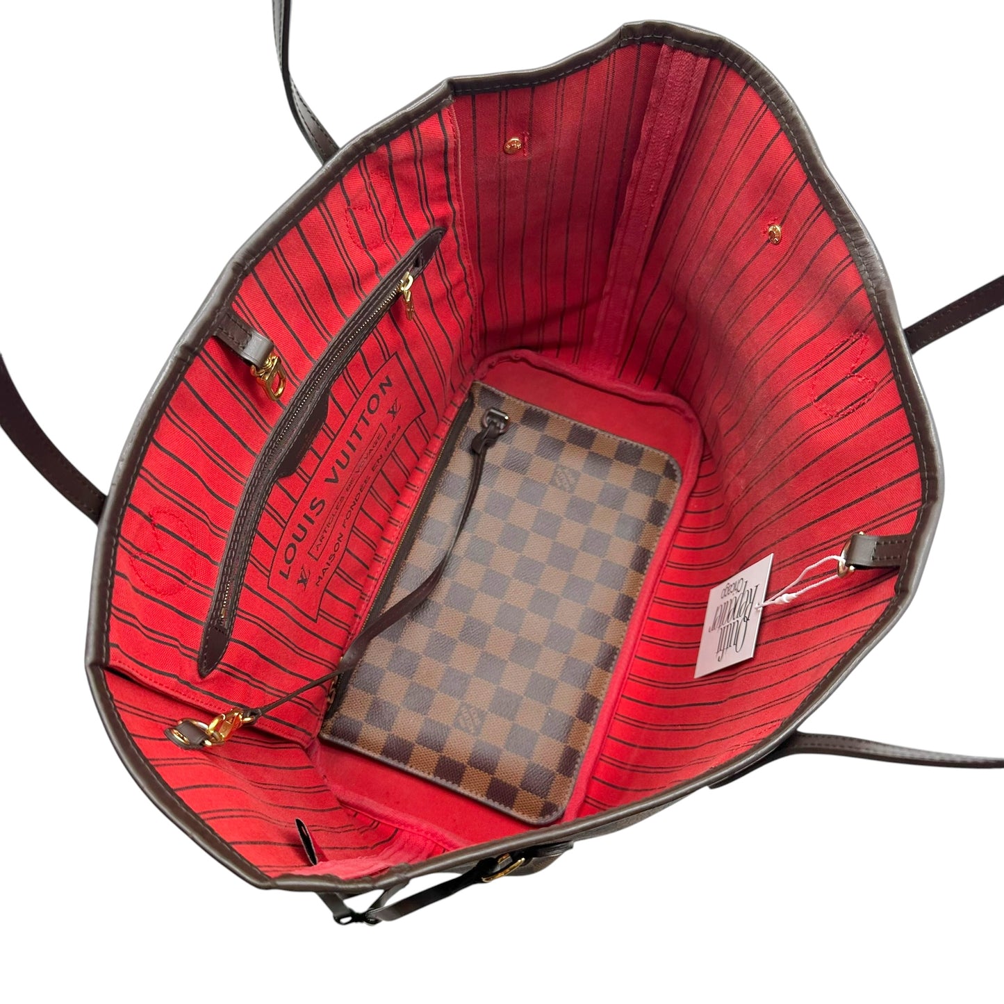 Louis Vuitton Damier Ebene Neverfull Tote Bag