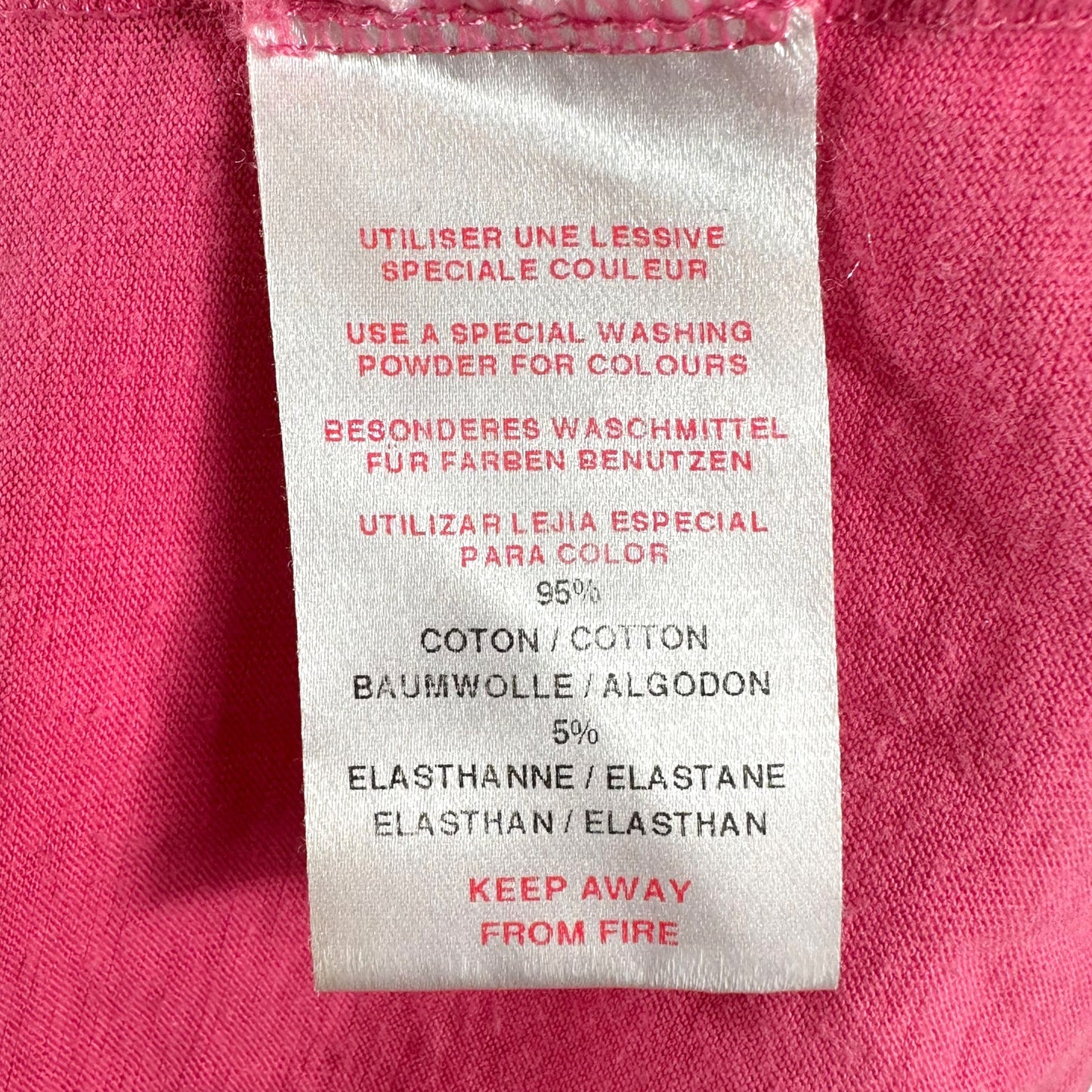 Christian Dior S/S 2004 J'Adore Dior Pink & Yellow Embroidered & Embellished Baby Tee