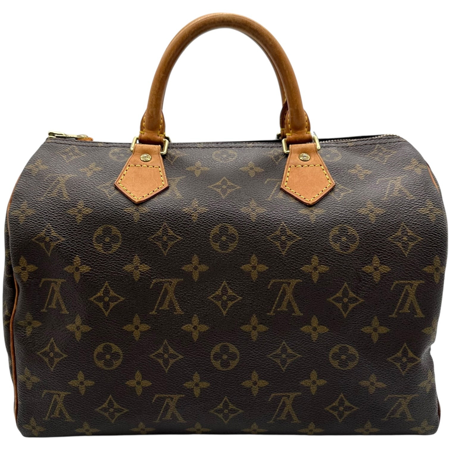 Louis Vuitton Brown Monogram Canvas Speedy 30 Bag - Outfit Repeater