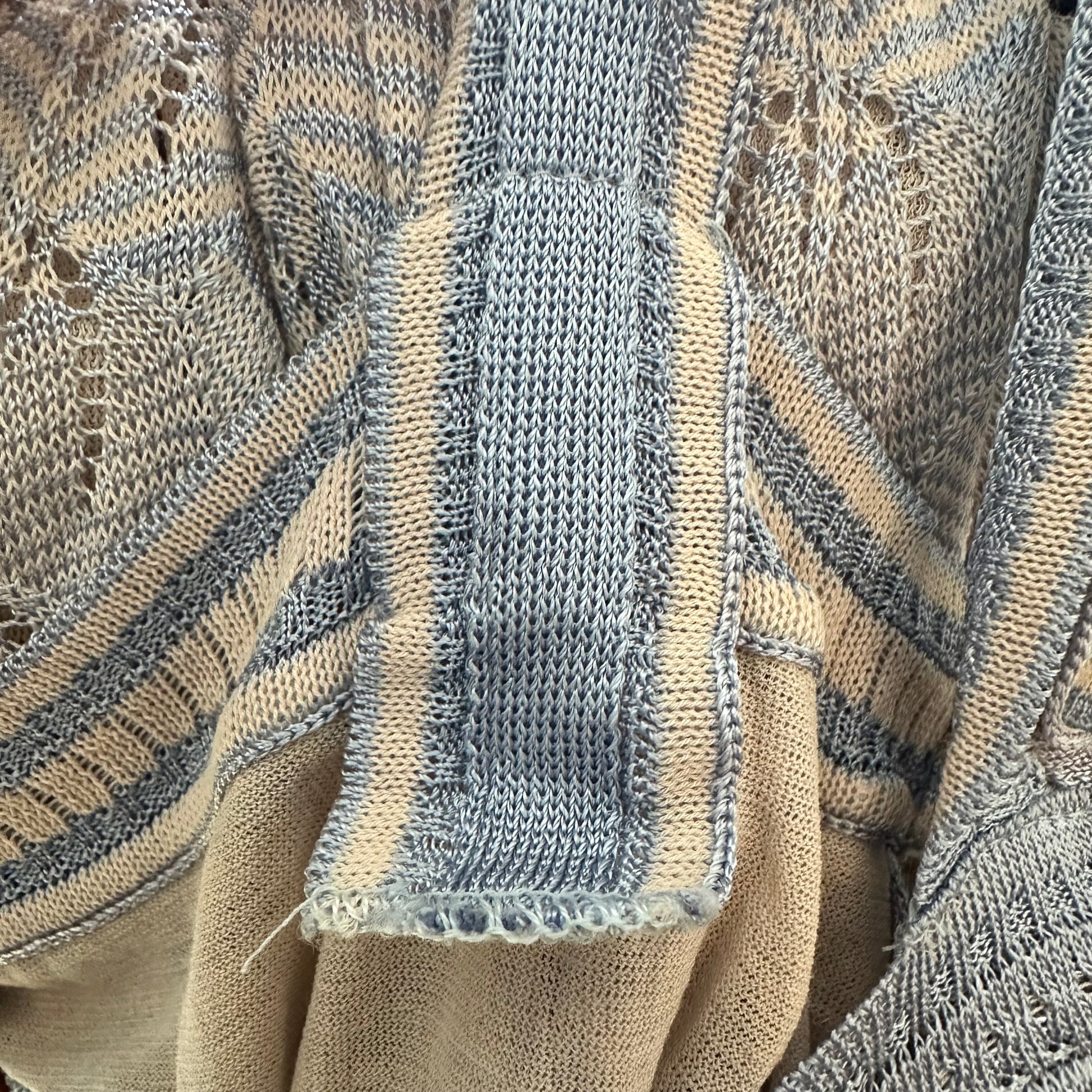 Missoni Knit Mini Dress Light Blue Pastel Chevron