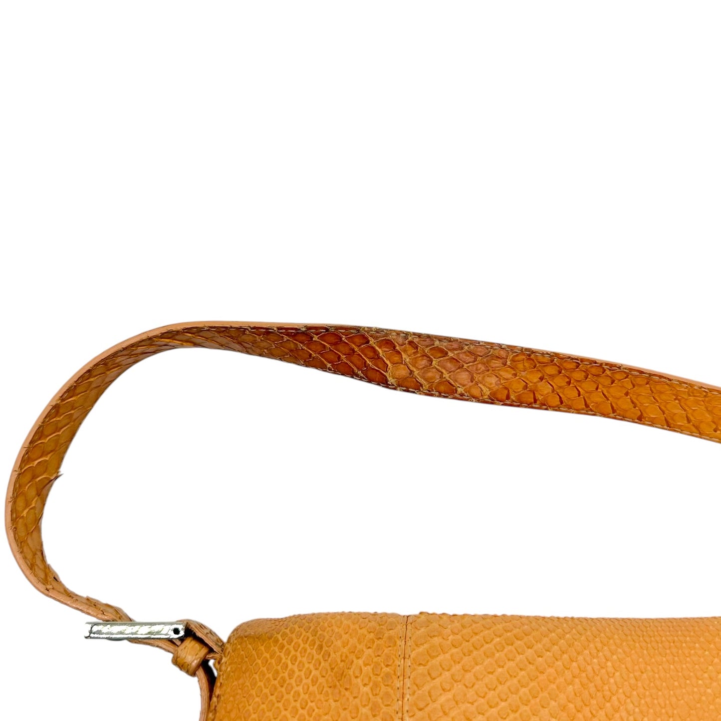 Fendi Salmon Pink Python & Marble Stone Mama Baguette Bag