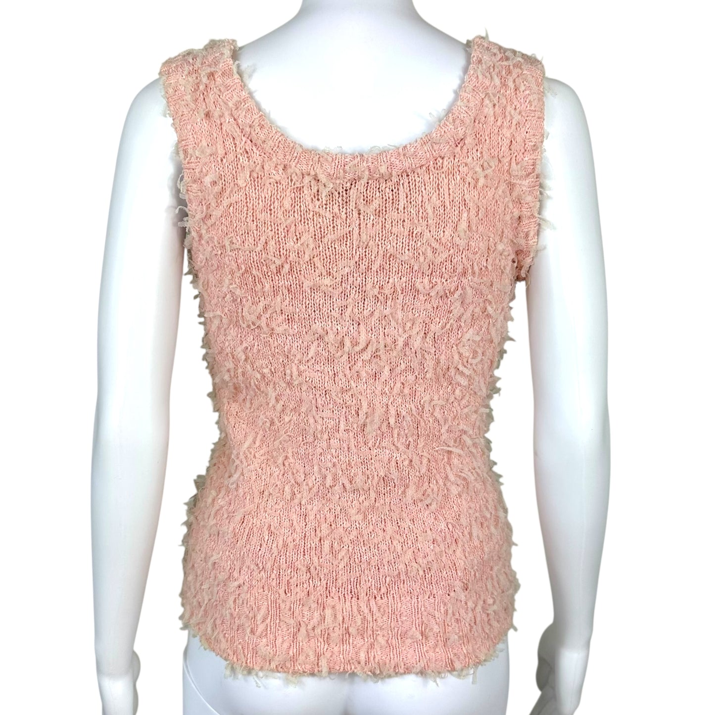Dolce & Gabbana Pink Fuzzy Knit Tank