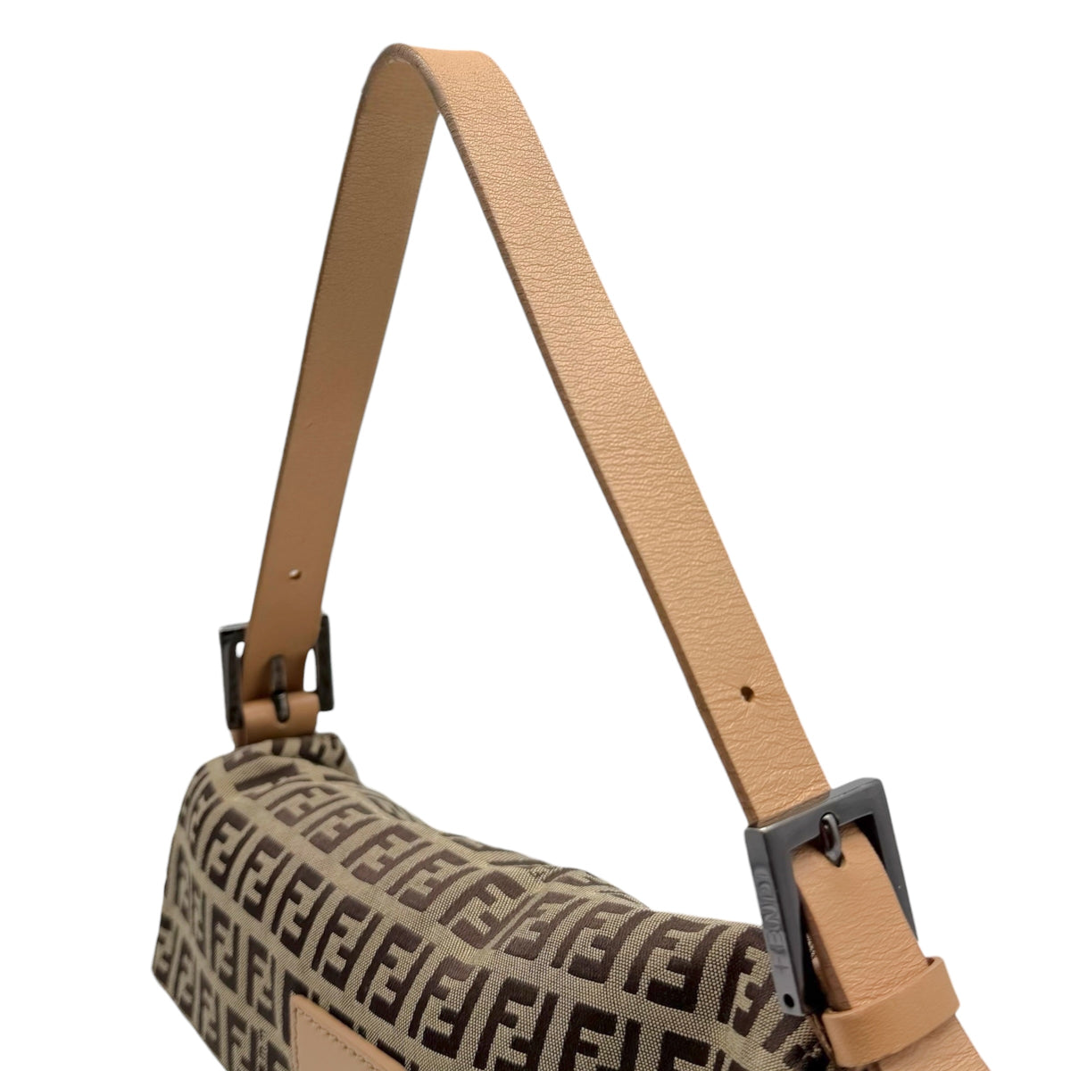 Fendi Baguette Bag Tan Zucchino Monogram