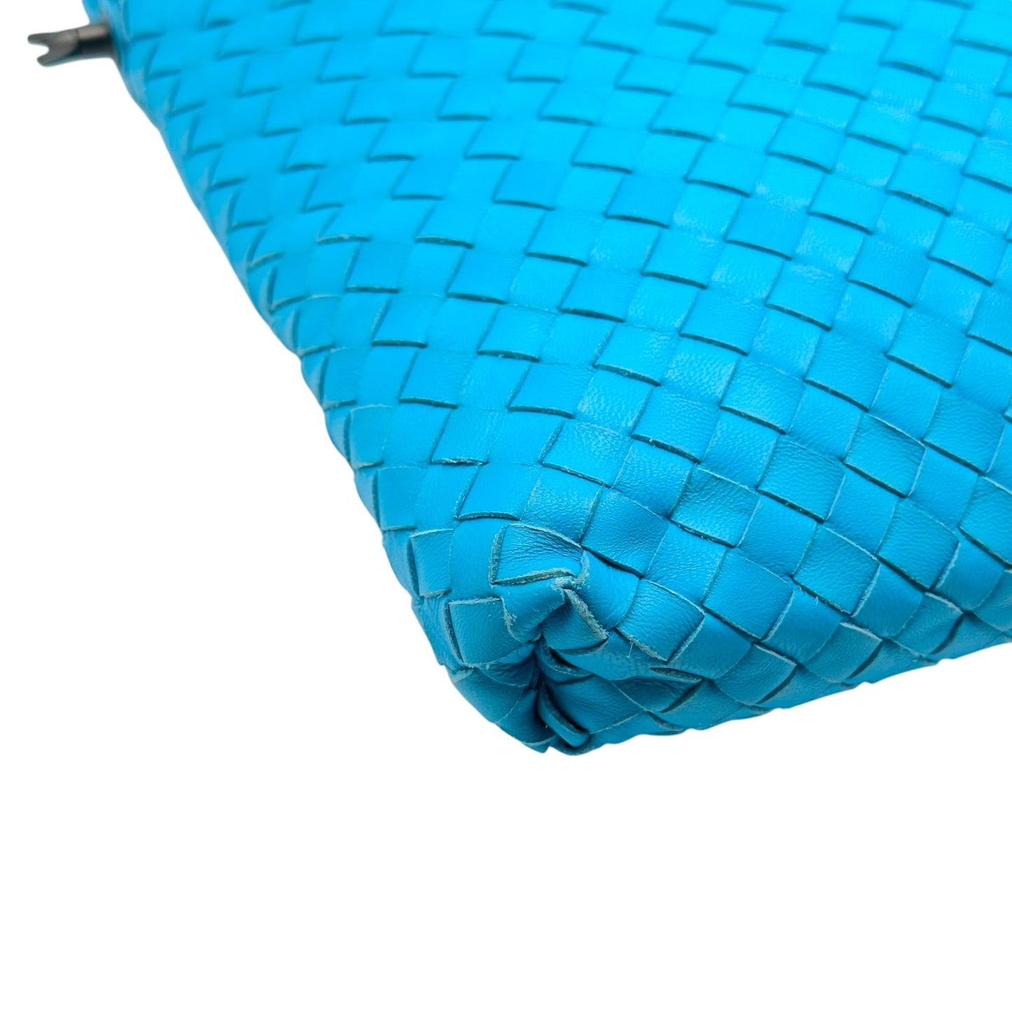 Bottega Veneta Turquoise Leather Convertible Maxi Tote Bag
