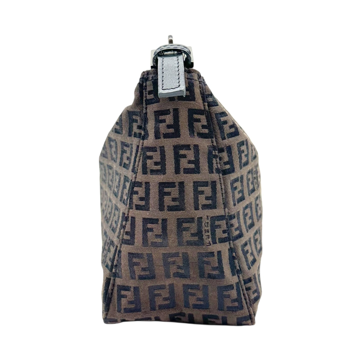 Fendi Brown Zucca Monogram Pochette Bag - Outfit Repeater