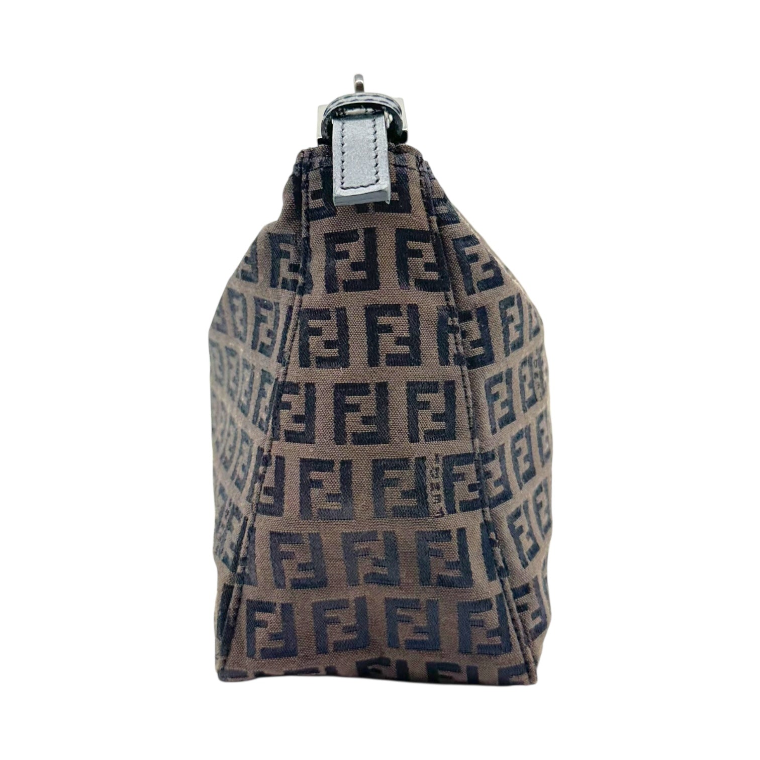 Fendi Brown Zucca Monogram Pochette Bag - Outfit Repeater