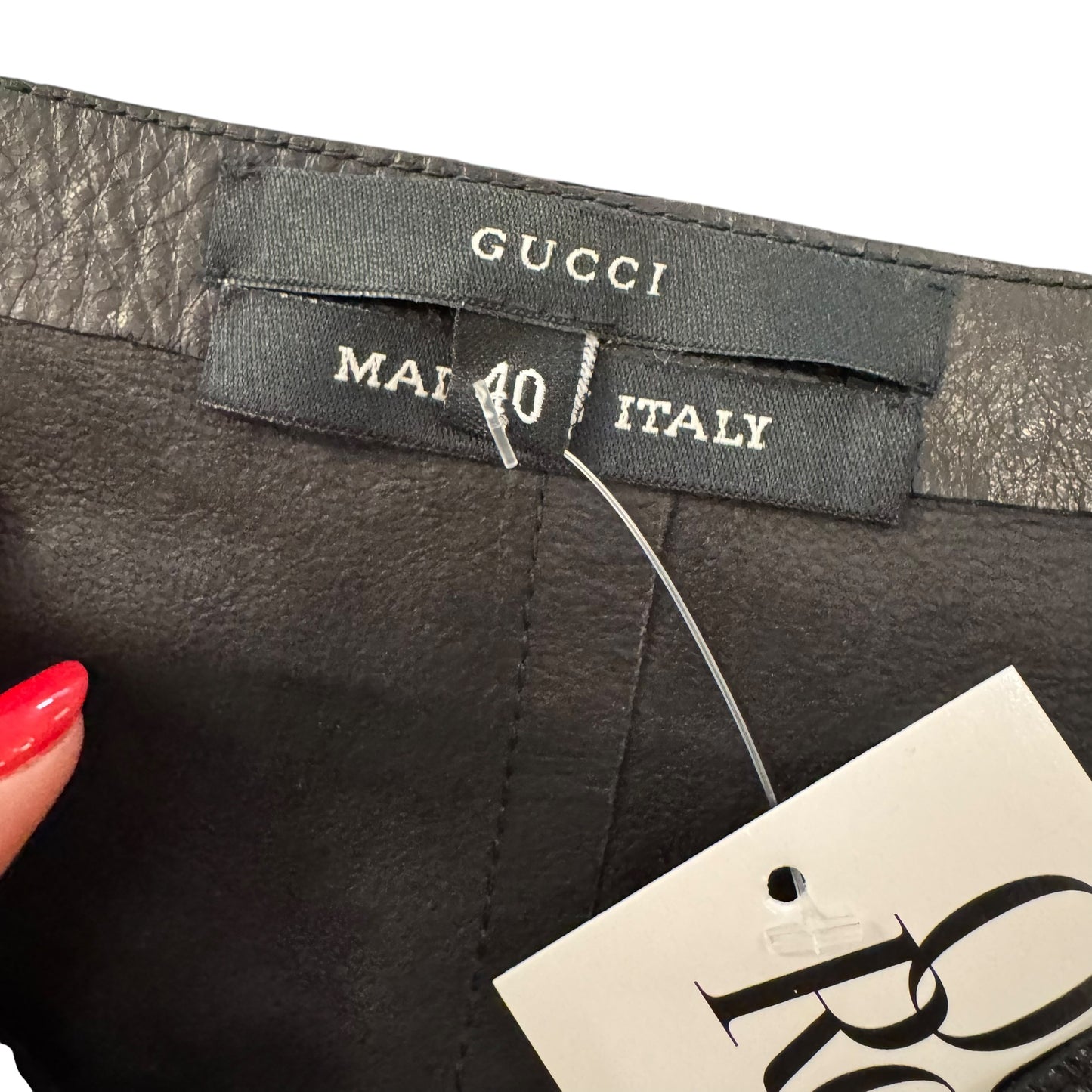 Gucci by Tom Ford 90's Black Leather Zip Up Vest Top