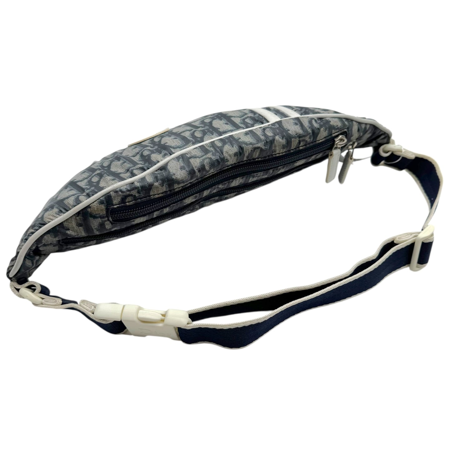 Christian Dior Navy Blue Trotter Monogram Fanny Pack Bag
