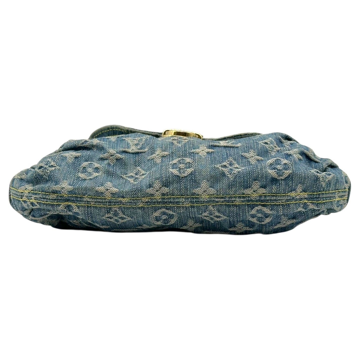 Louis Vuitton Blue Denim Mini Pleaty Shoulder Bag