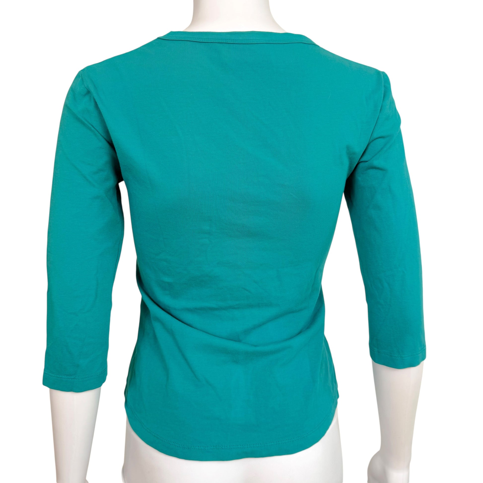Vivienne Westwood Turquoise Embroidered Orb Logo T-Shirt