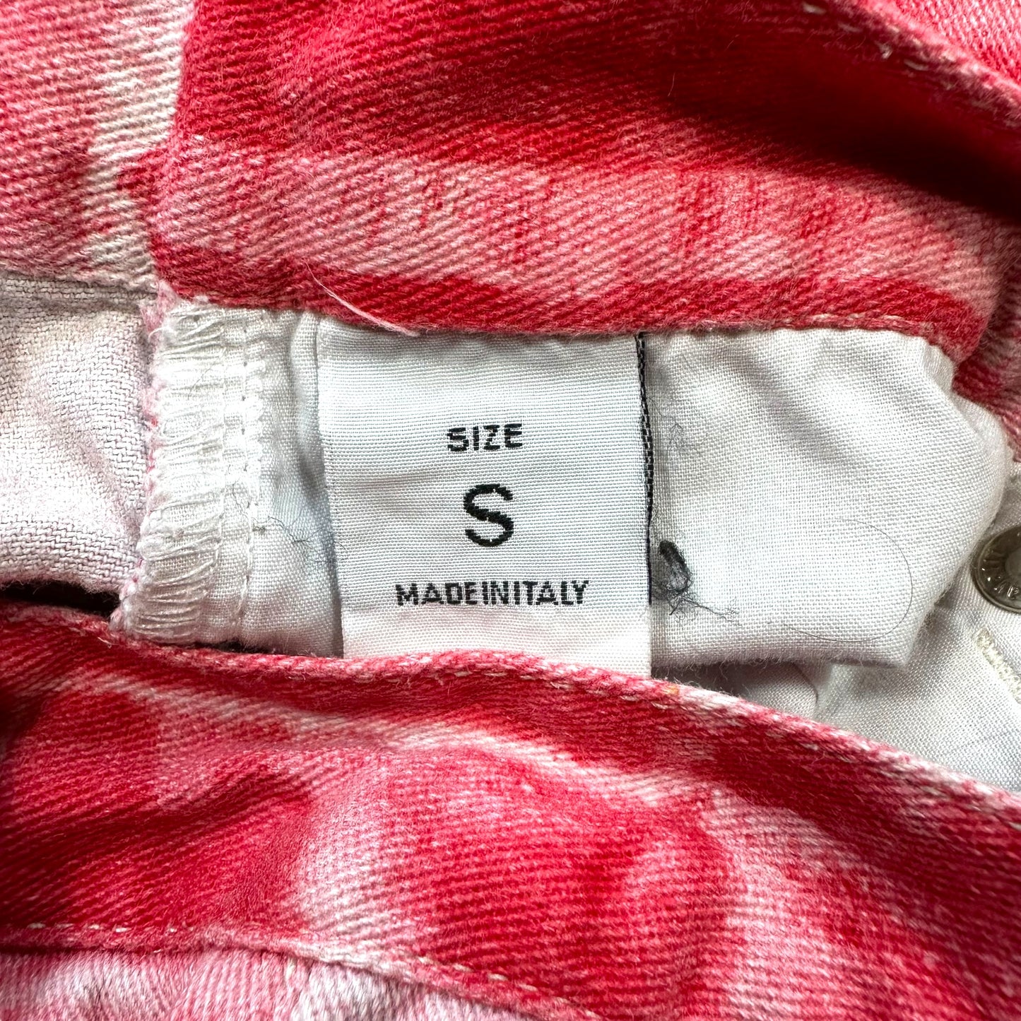 Roberto Cavalli Early 90's Red Printed Jeans