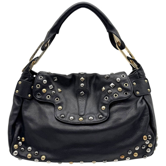 Jimmy Choo x HM Black Studded Hobo Bag