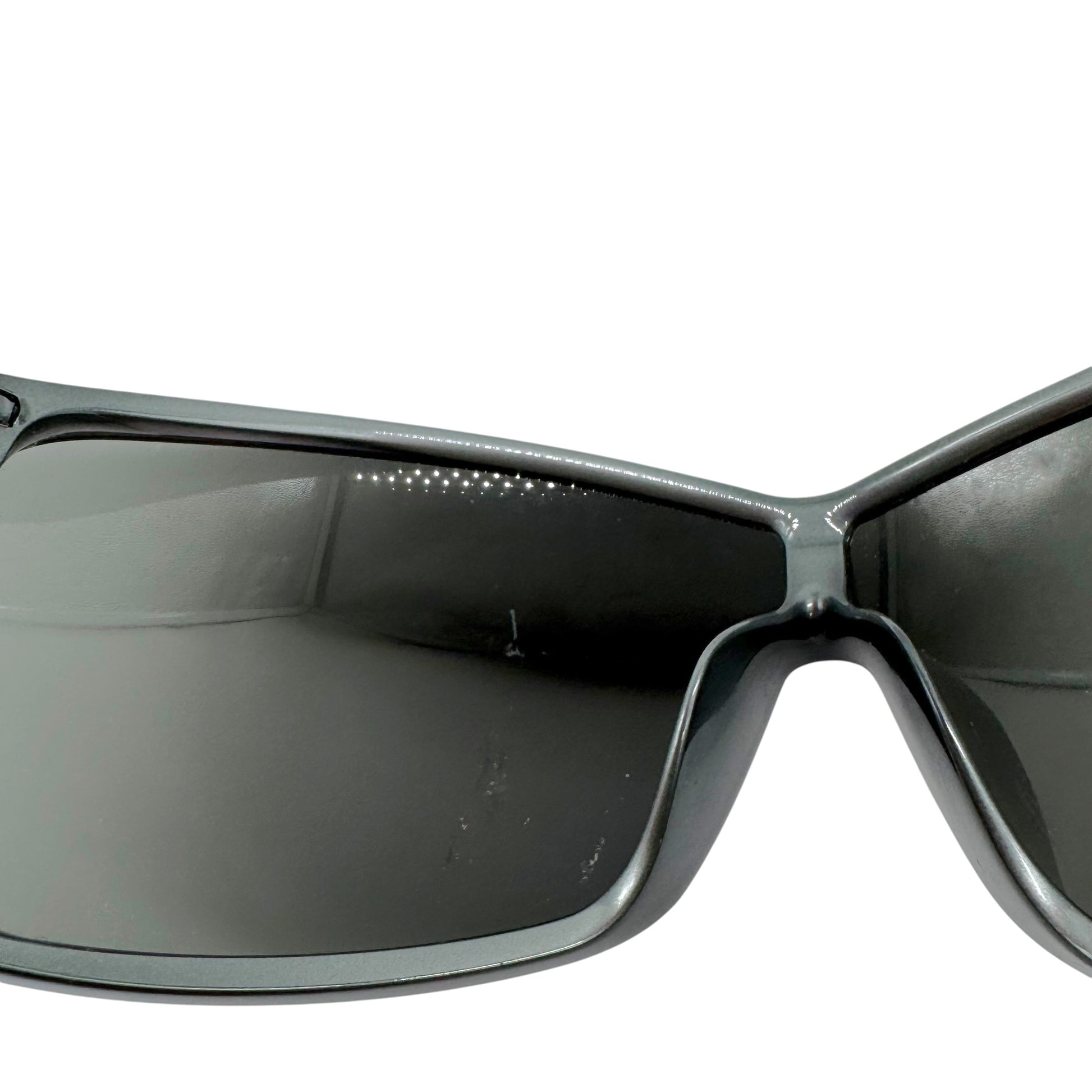 Christian Dior Gray Oversized Shield Sunglasses
