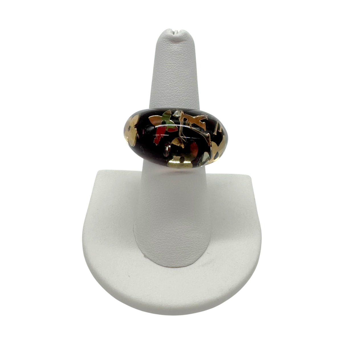 Louis Vuitton Bubble Ring Purple Gold Logo Inclusion