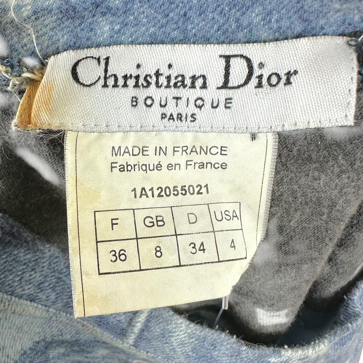Christian Dior Denim Graphic T-Shirt Short Sleeve S